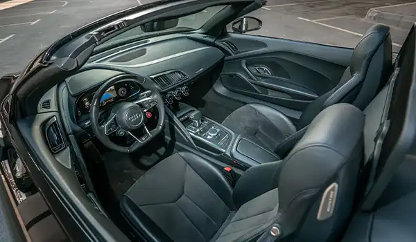Rent a Audi R8 Spyder Grey in Dubai photo 6