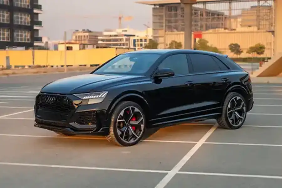 Audi RS Q8 White Rental in Dubai