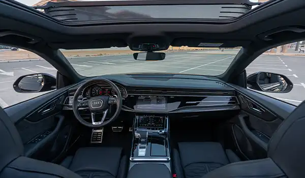 Audi RS Q8 White Rental in Dubai photo 4