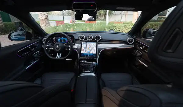 Rent Mercedes-Benz C 200 Blue in Dubai photo 2