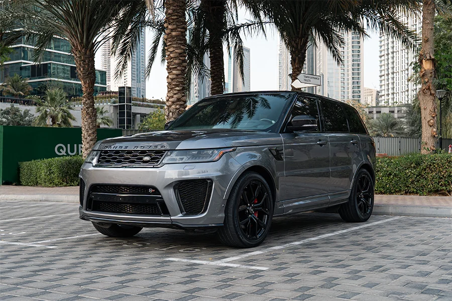 Land Rover Range Rover Sport SVR Grey for Rent in Dubai
