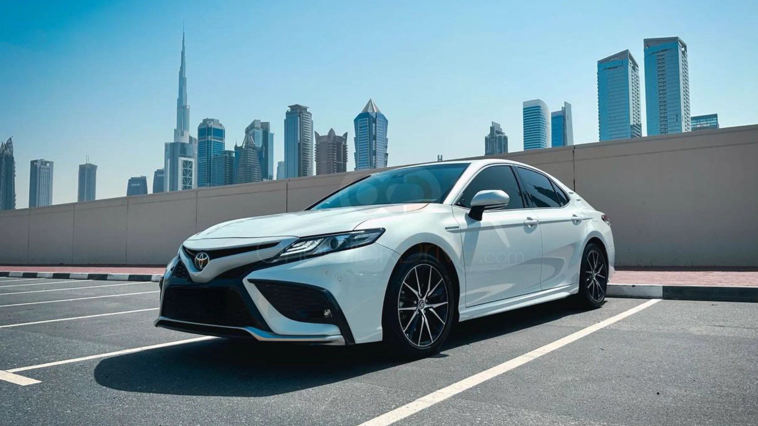 Rent Toyota Camry Silver in Dubai photo 1