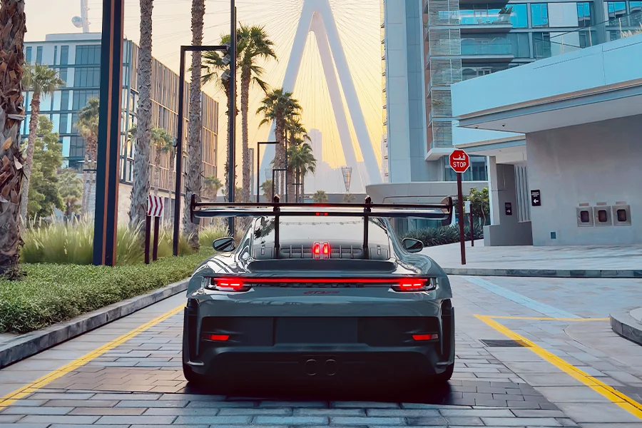 Rent Porsche 911 GT3 RS Grey in Dubai photo 3