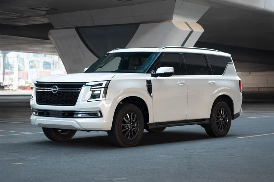 2025 Nissan Patrol White for Rent in Dubai