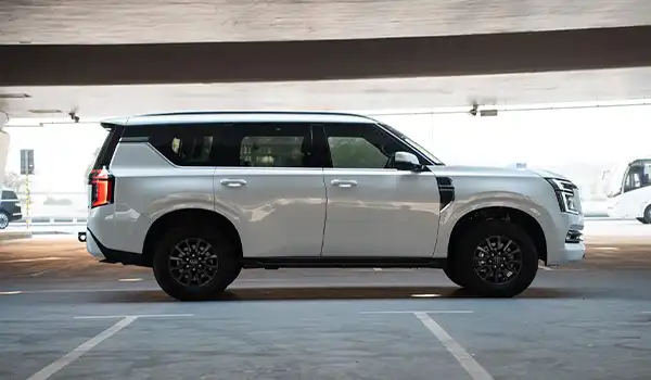 2025 Nissan Patrol White for Rent in Dubai photo 3