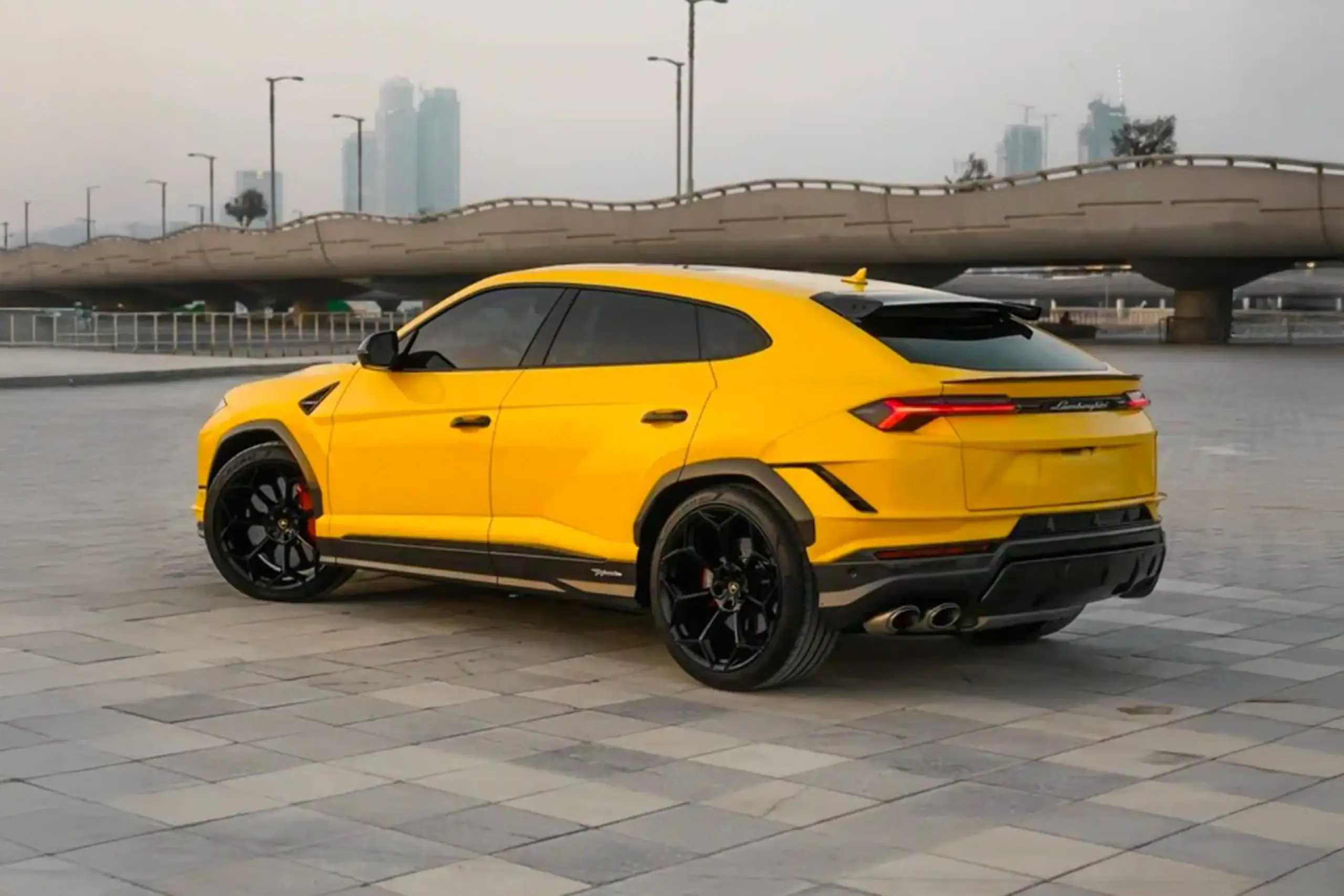 Rent Lamborghini Urus Yellow in Dubai photo 2
