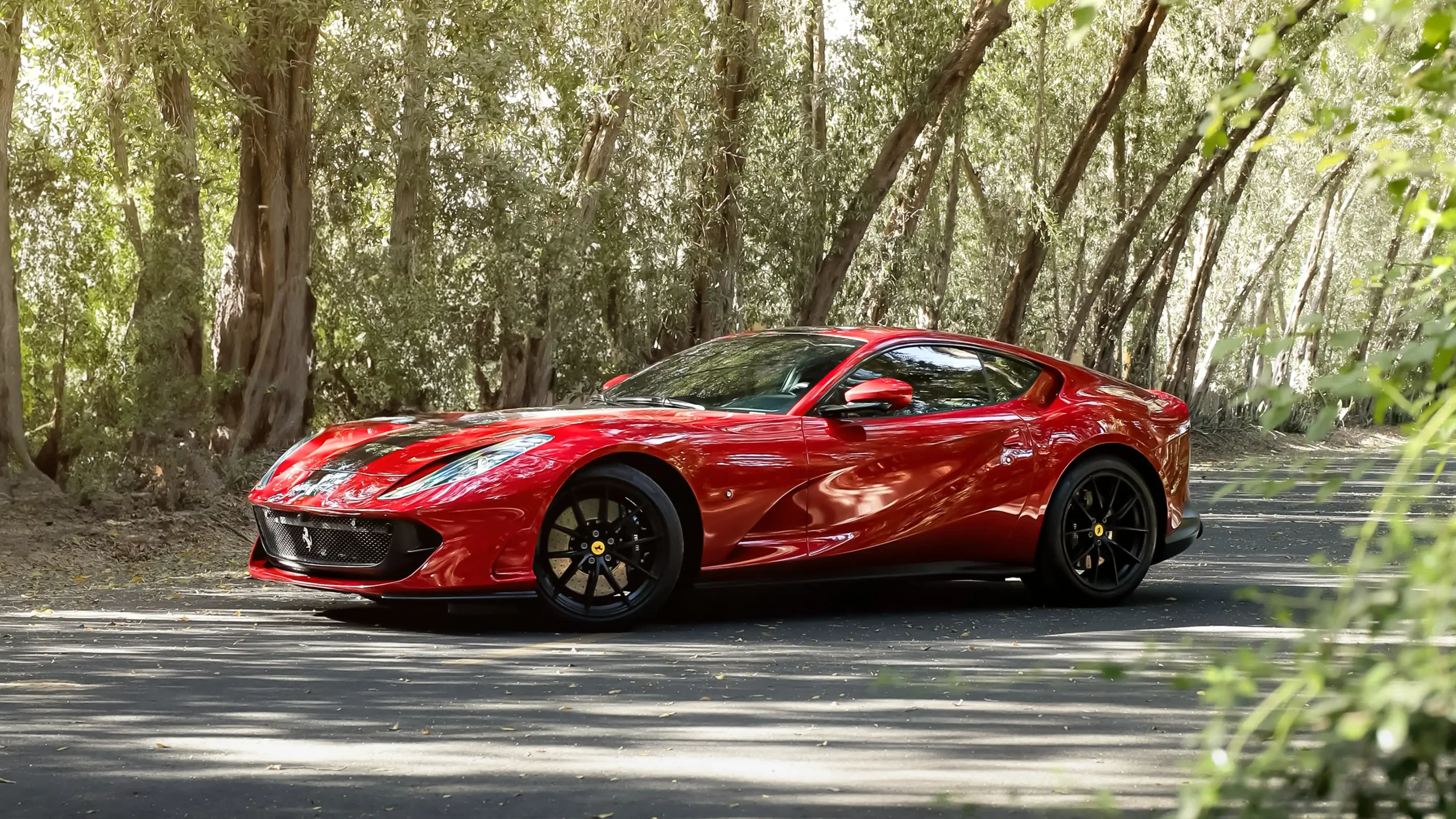 Rent a Ferrari 812 Superfast Red in Dubai