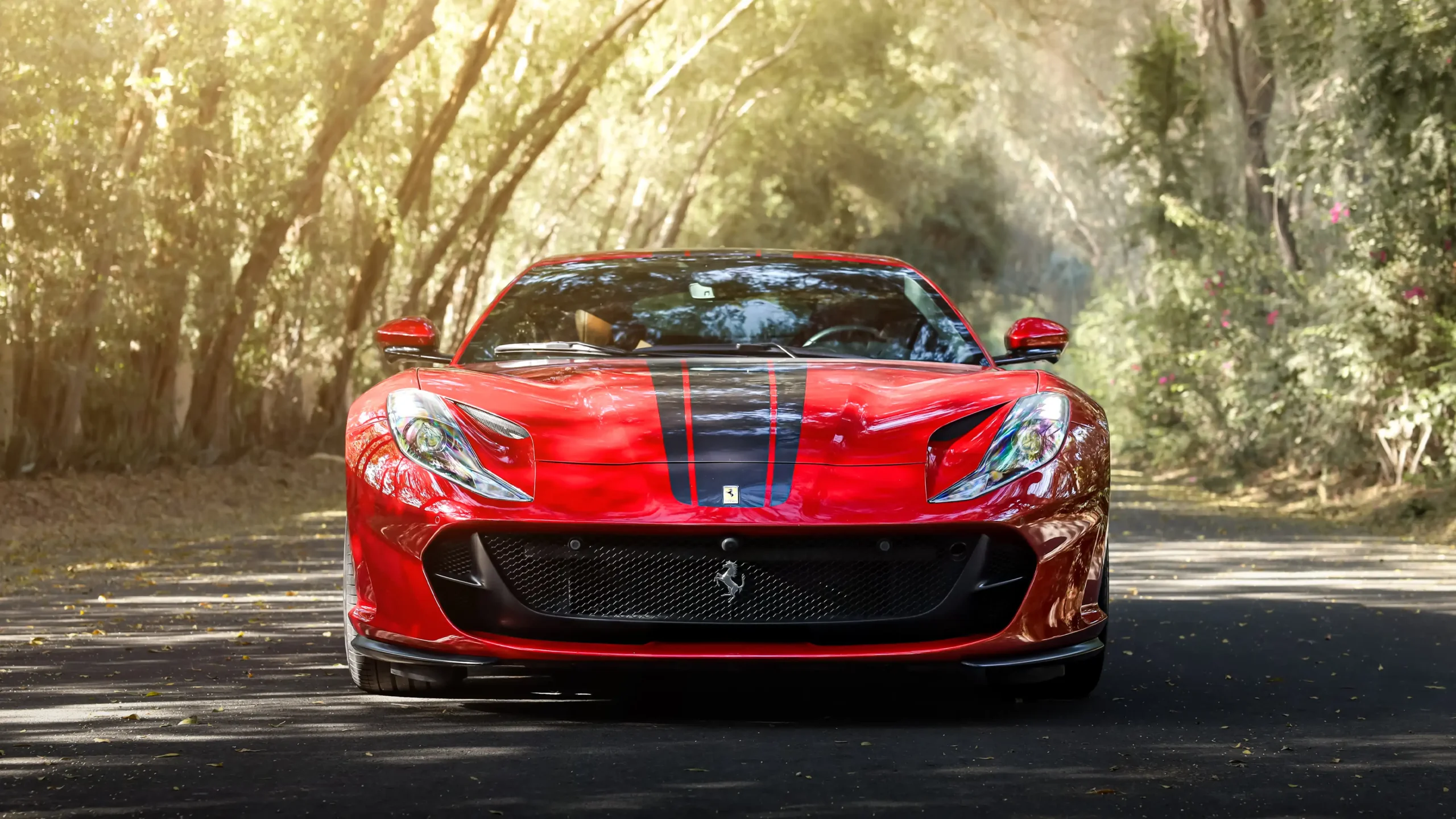 Rent a Ferrari 812 Superfast Red in Dubai photo 2