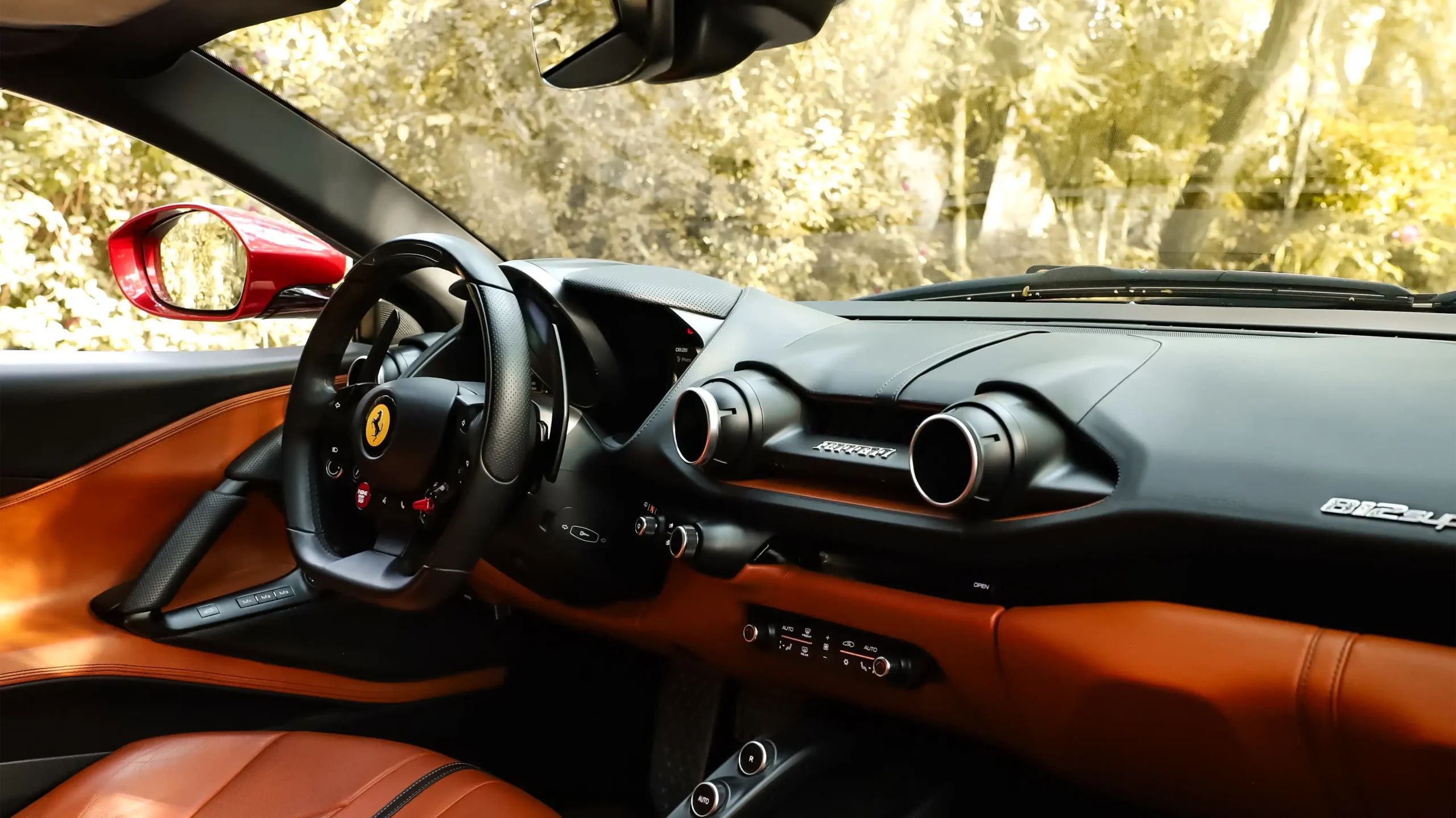 Rent a Ferrari 812 Superfast Red in Dubai photo 6
