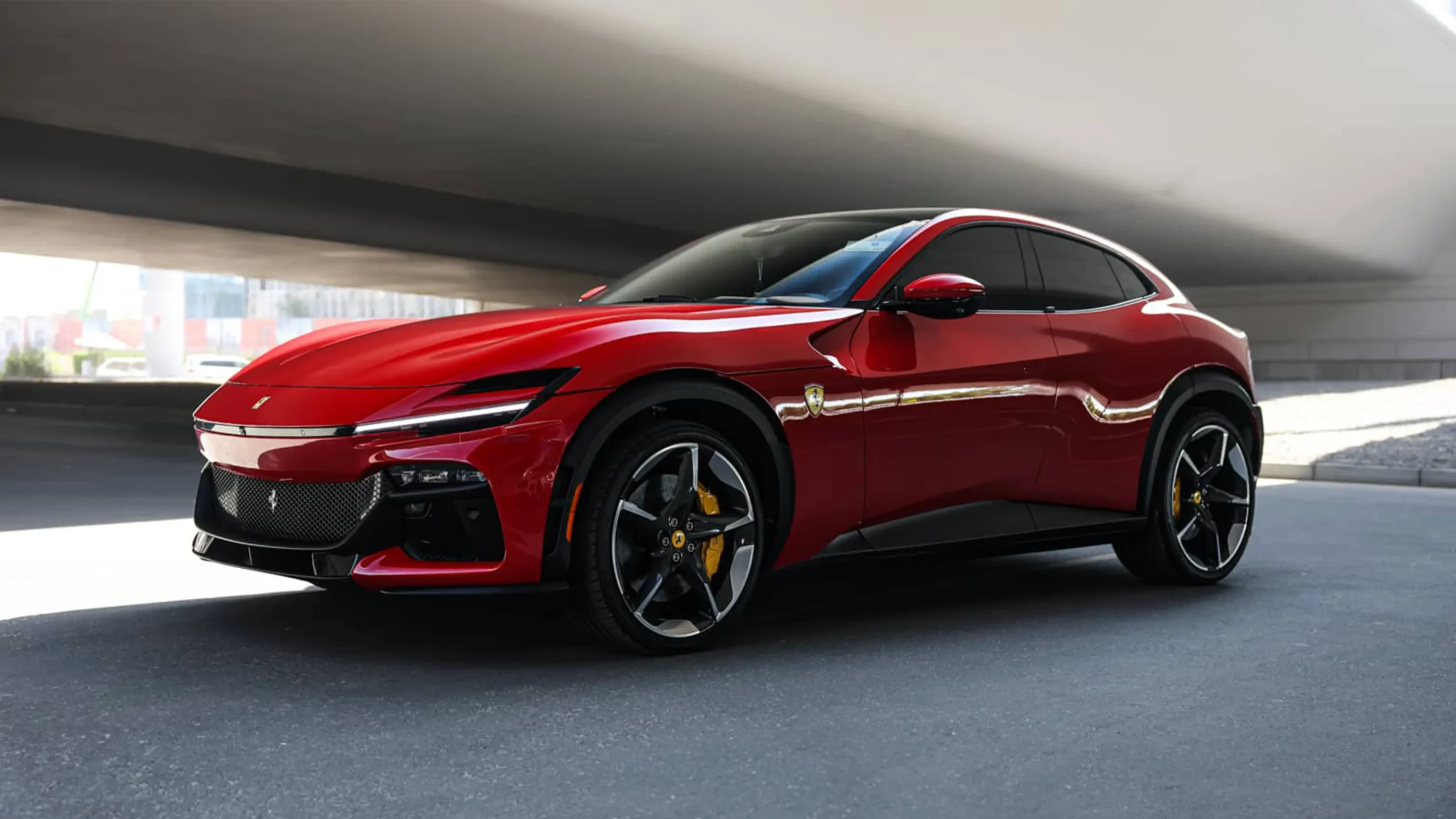 Hire Ferrari Purosangue Red in Dubai