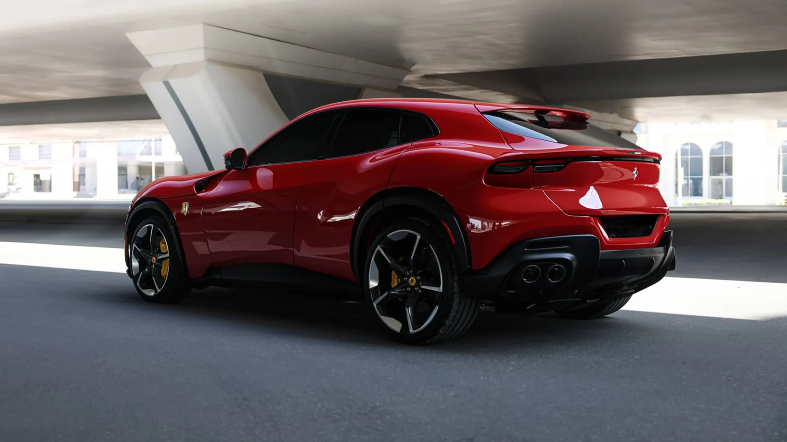 Hire Ferrari Purosangue Red in Dubai photo 3