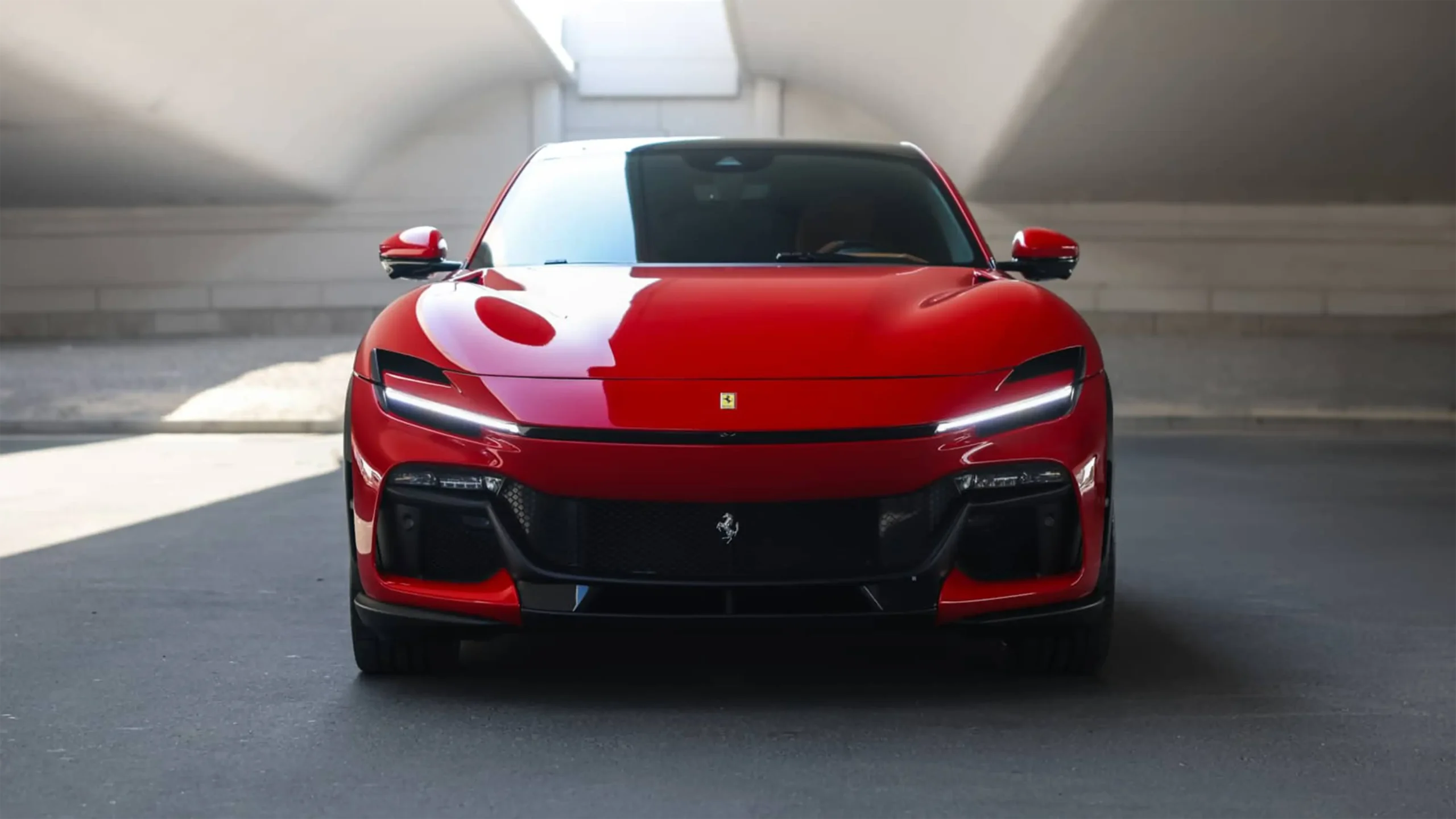 Hire Ferrari Purosangue Red in Dubai photo 4