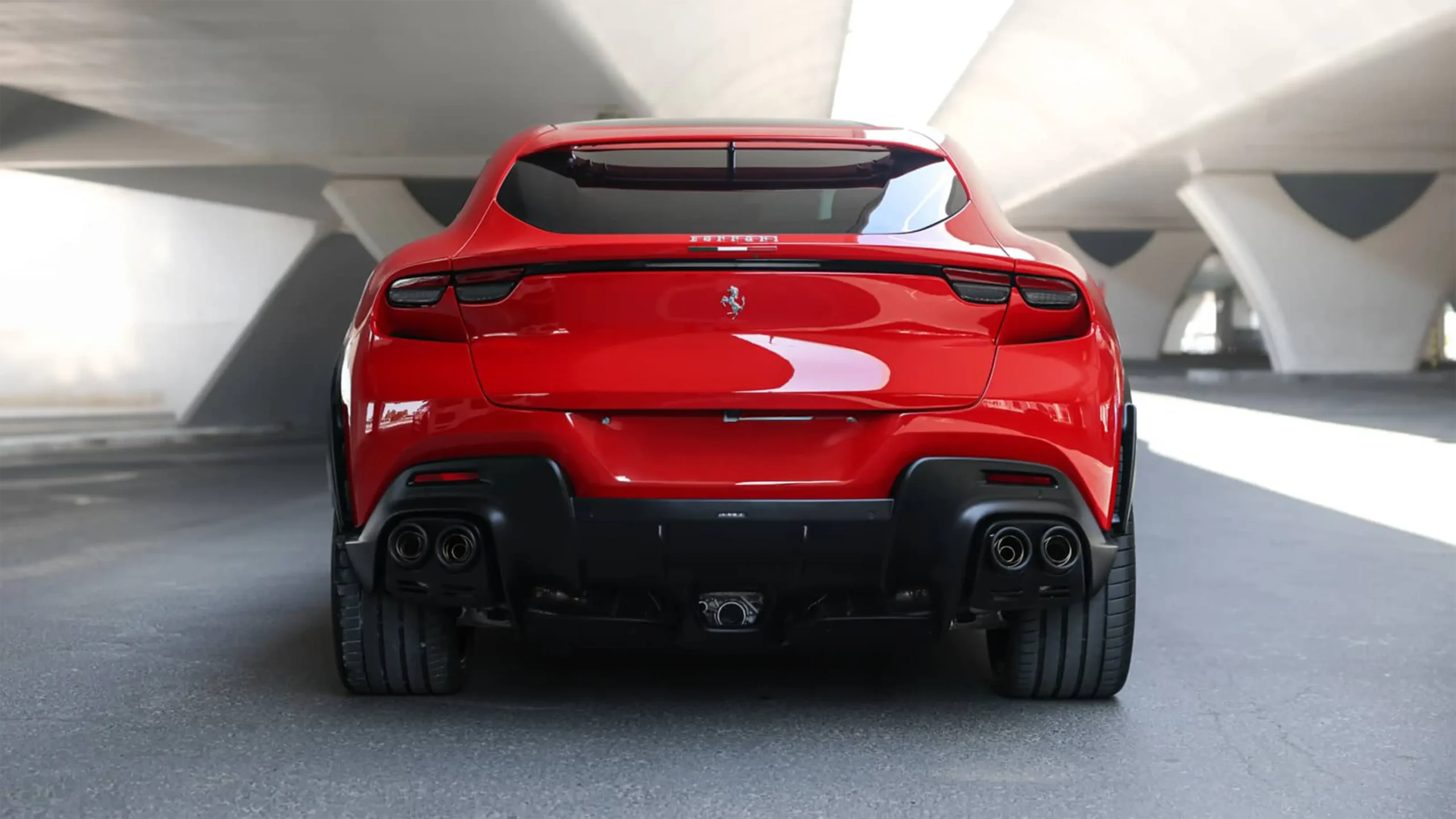 Hire Ferrari Purosangue Red in Dubai photo 5