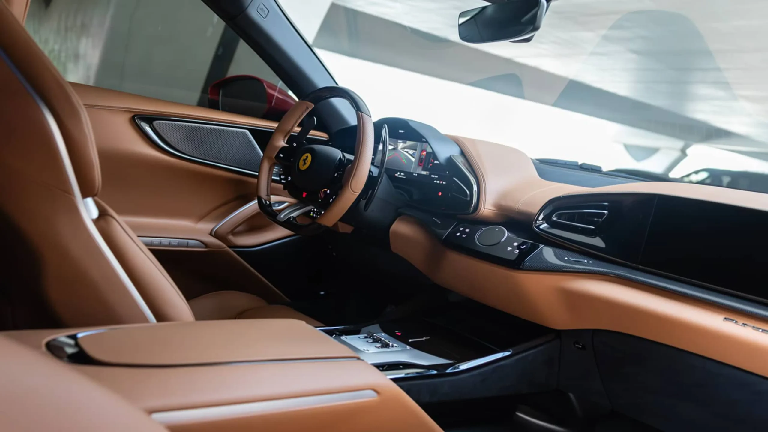 Hire Ferrari Purosangue Red in Dubai photo 7