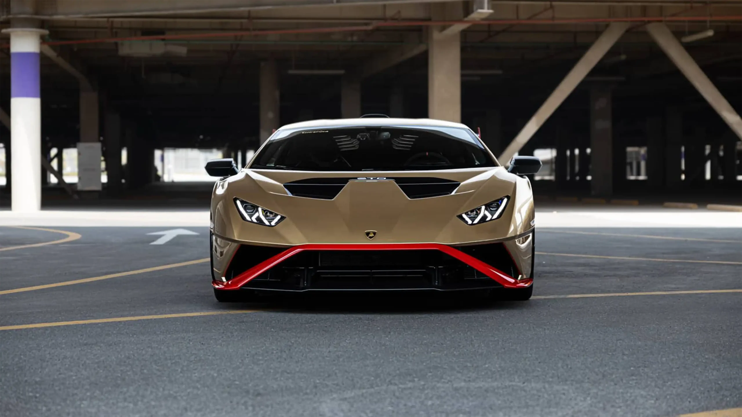 Hire Lamborghini Huracan STO Gold in Dubai photo 2
