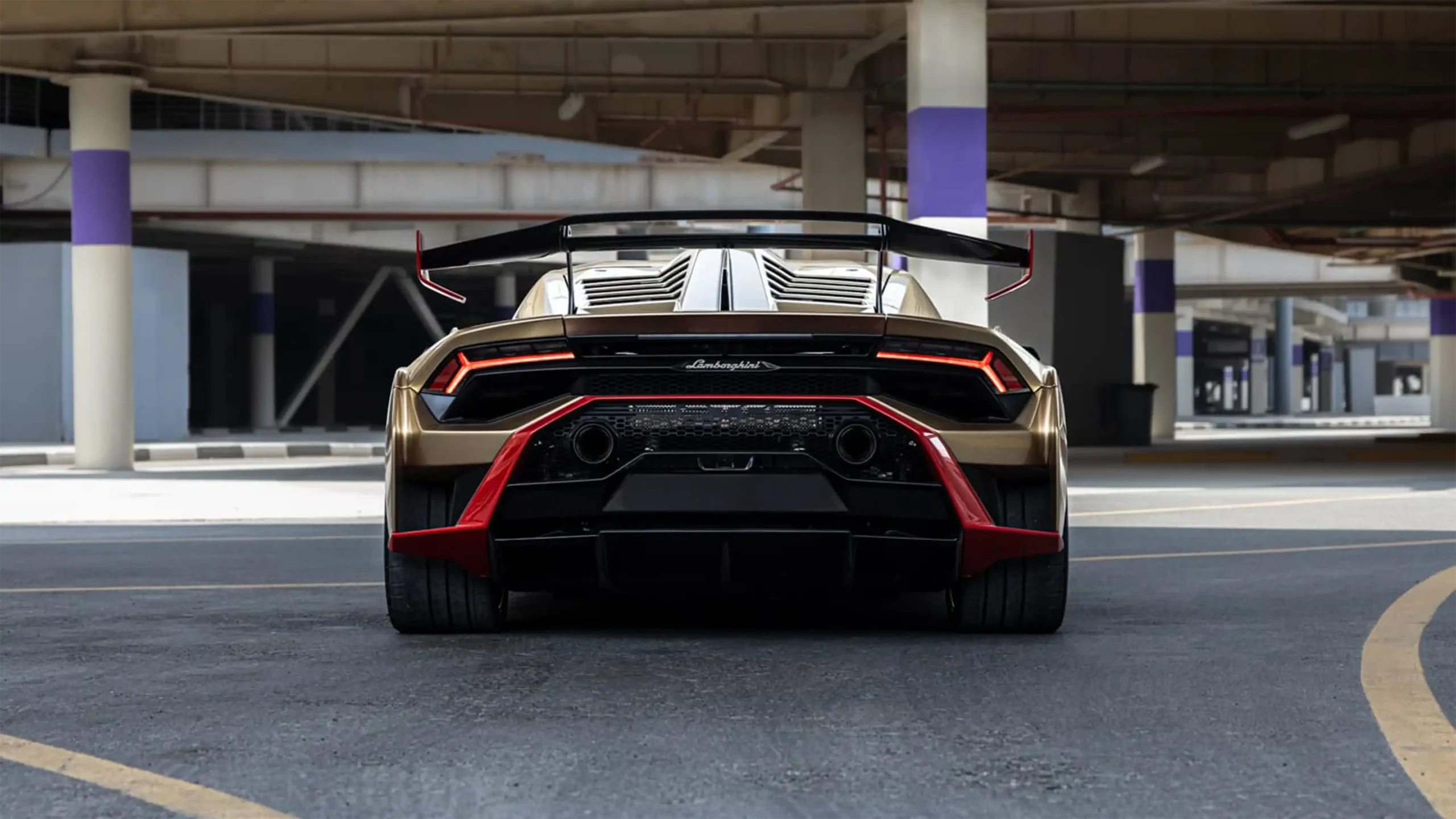 Hire Lamborghini Huracan STO Gold in Dubai photo 4