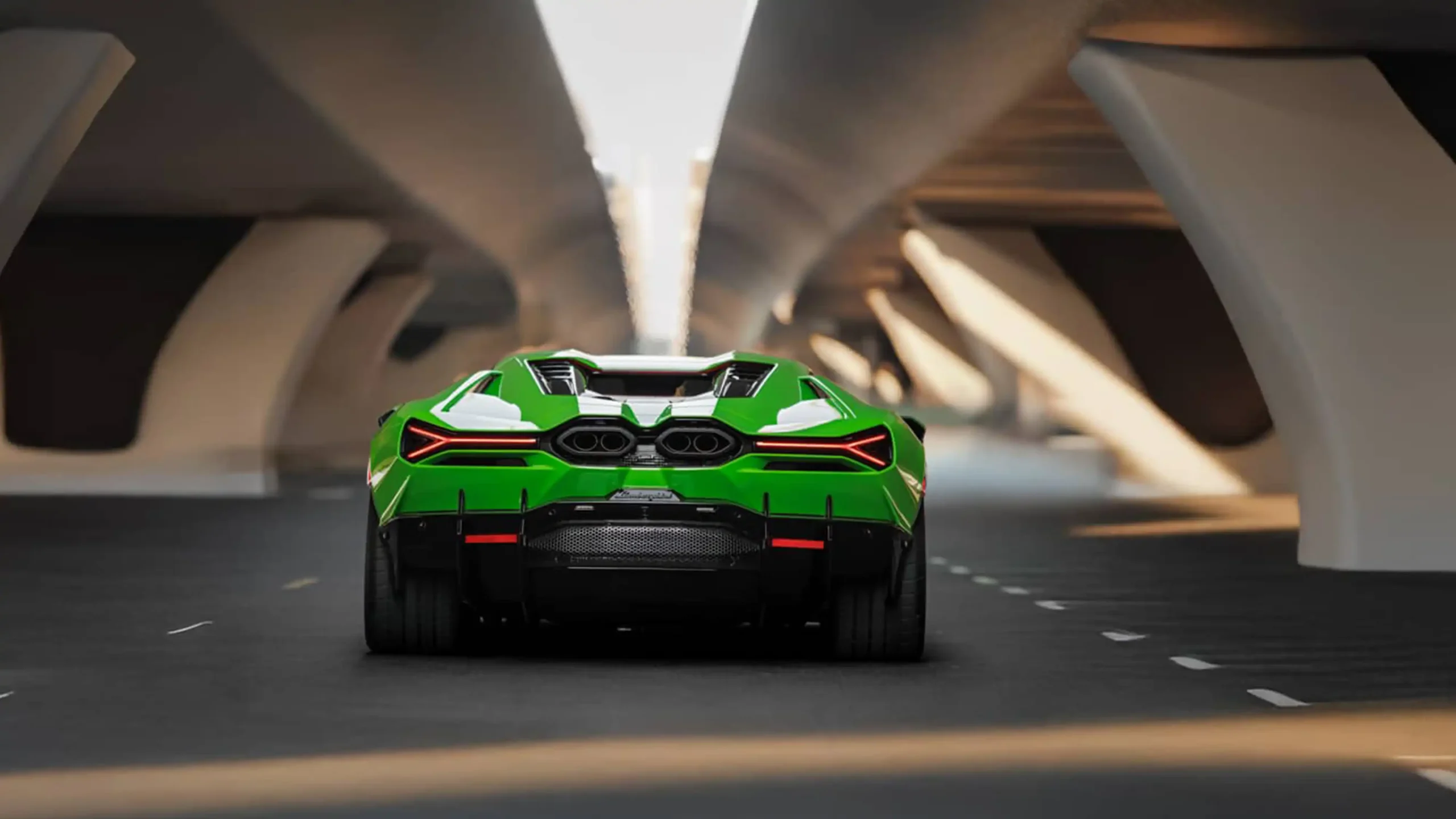 Rent a Lamborghini Revuelto Green in Dubai photo 2