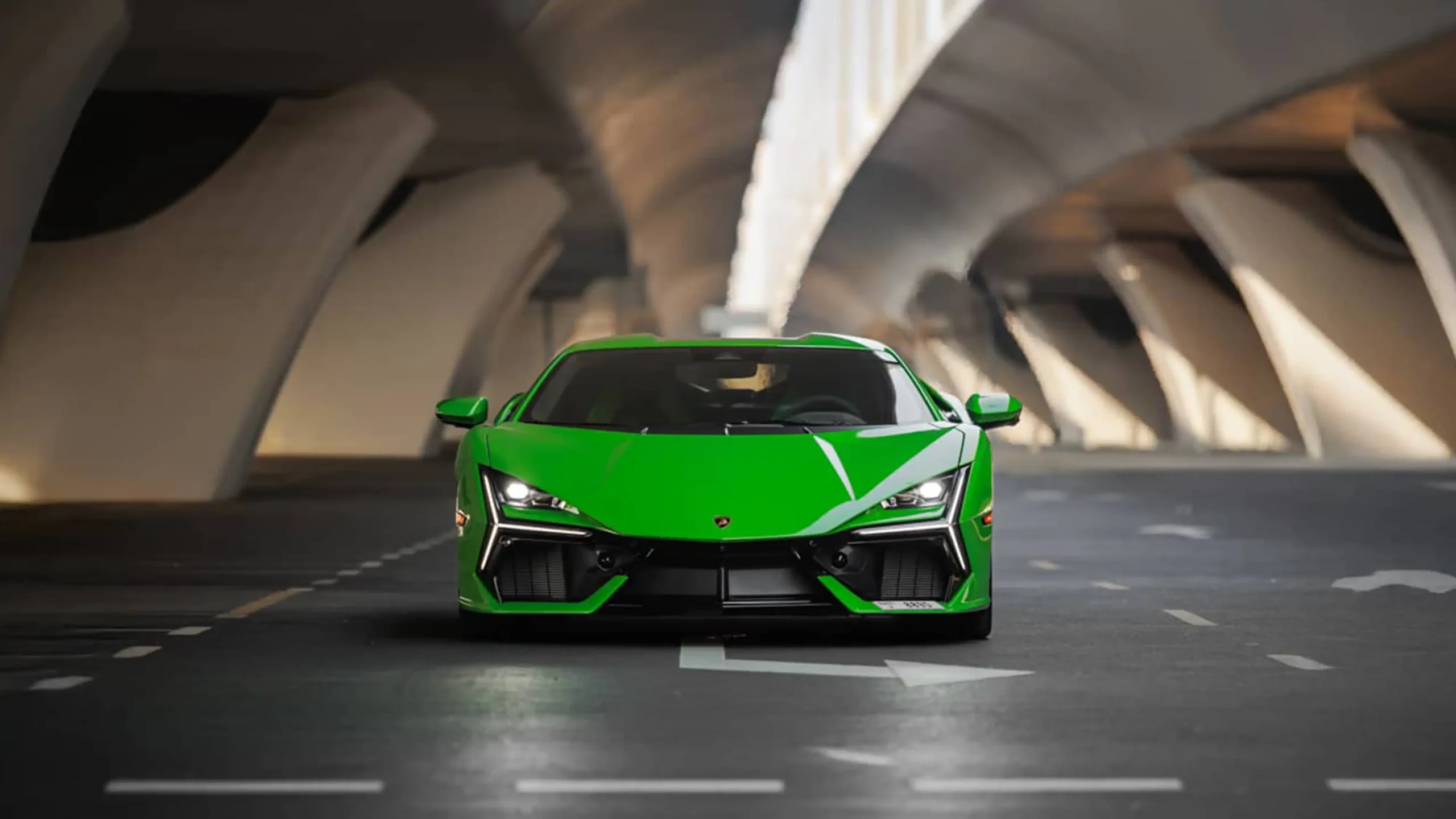 Rent a Lamborghini Revuelto Green in Dubai photo 3