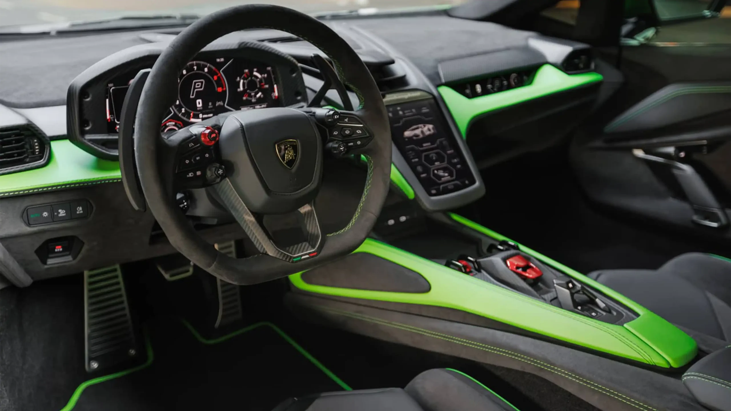 Rent a Lamborghini Revuelto Green in Dubai photo 5