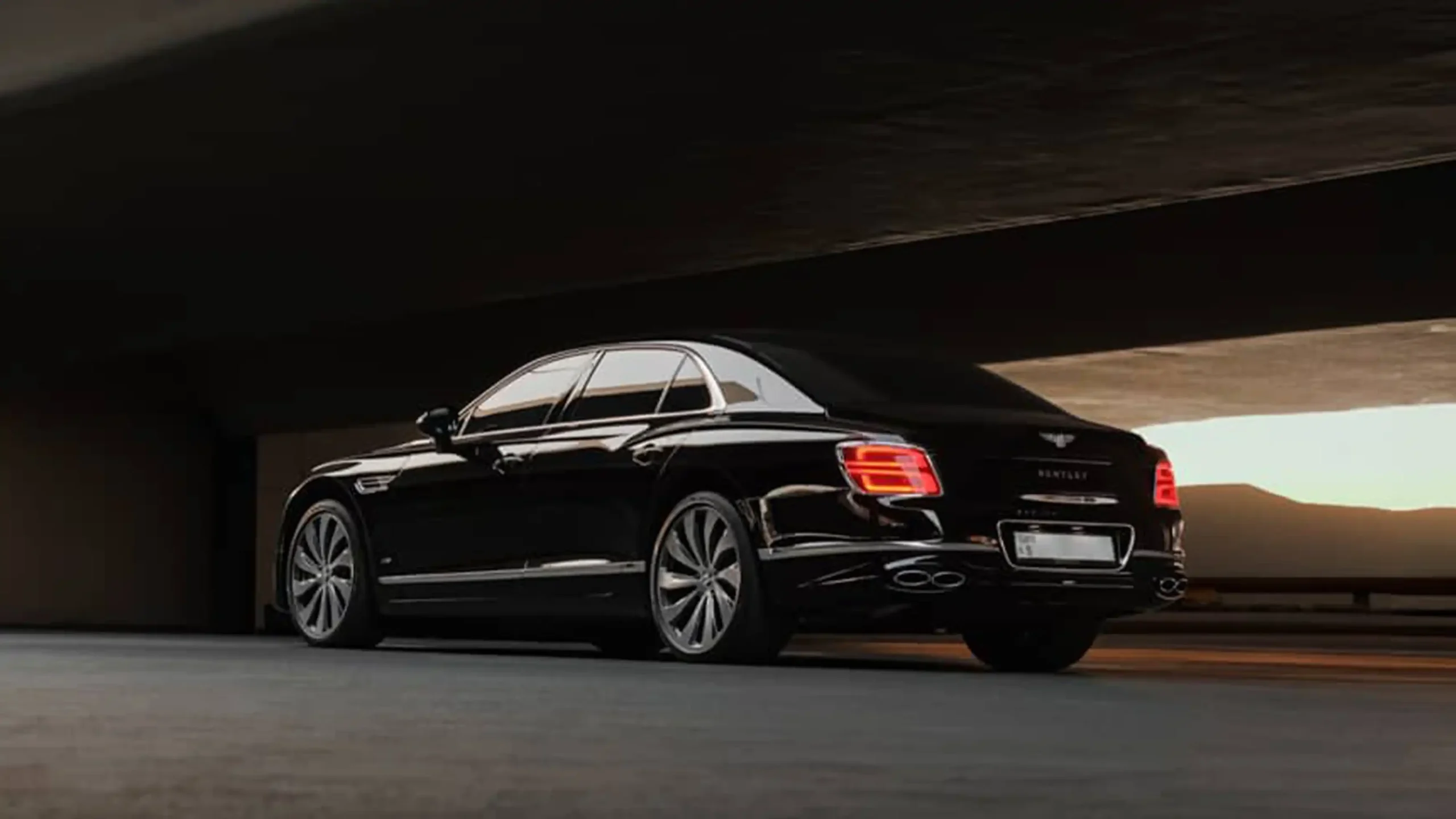 Rent a Bentley Flying Spur Black in Dubai photo 3