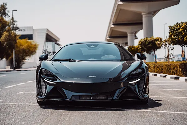 Rent McLaren Artura Black in Dubai photo 2