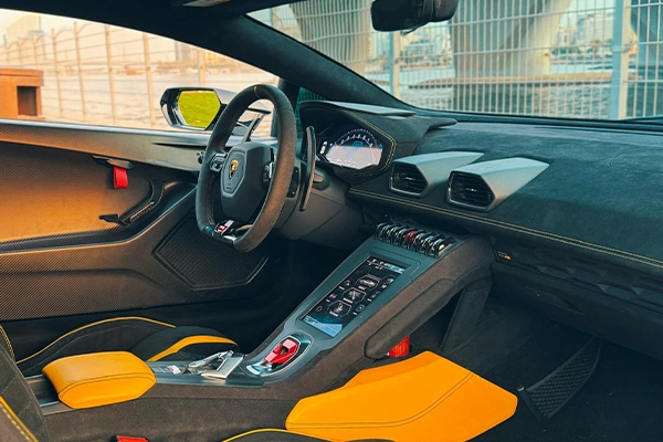Rent a Lamborghini Huracan STO Blue in Dubai photo 5