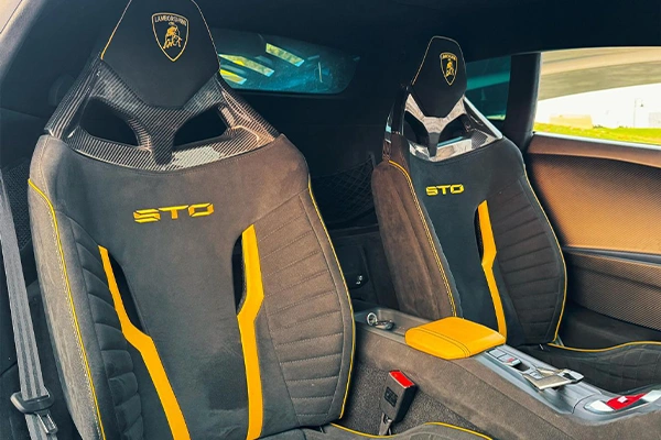 Rent a Lamborghini Huracan STO Blue in Dubai photo 7