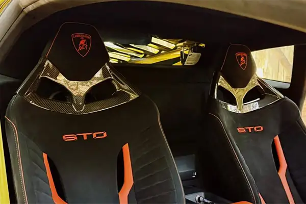 Rent Lamborghini Huracan STO Yellow in Dubai photo 5