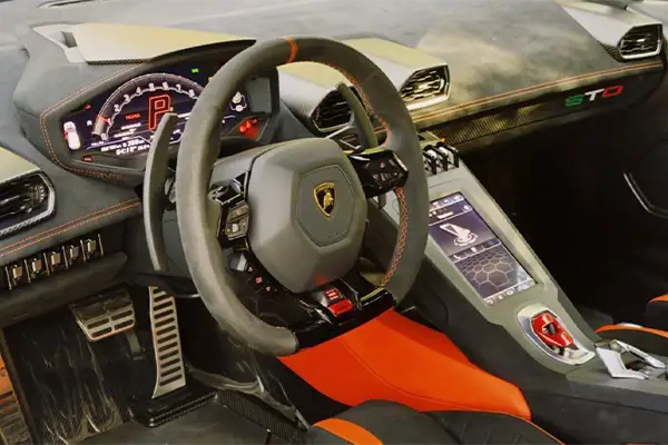 Rent Lamborghini Huracan STO Yellow in Dubai photo 6