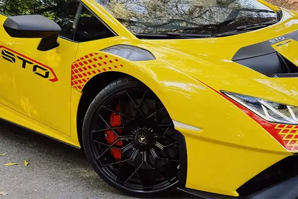 Rent Lamborghini Huracan STO Yellow in Dubai photo 7