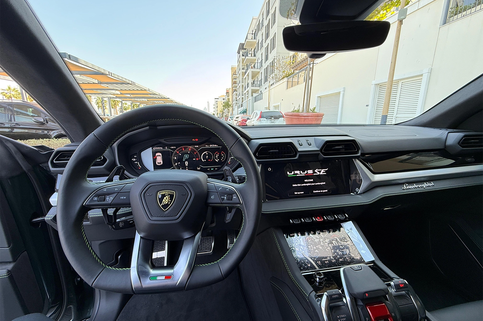 Rent a Lamborghini Urus SE Dark Green in Dubai photo 3