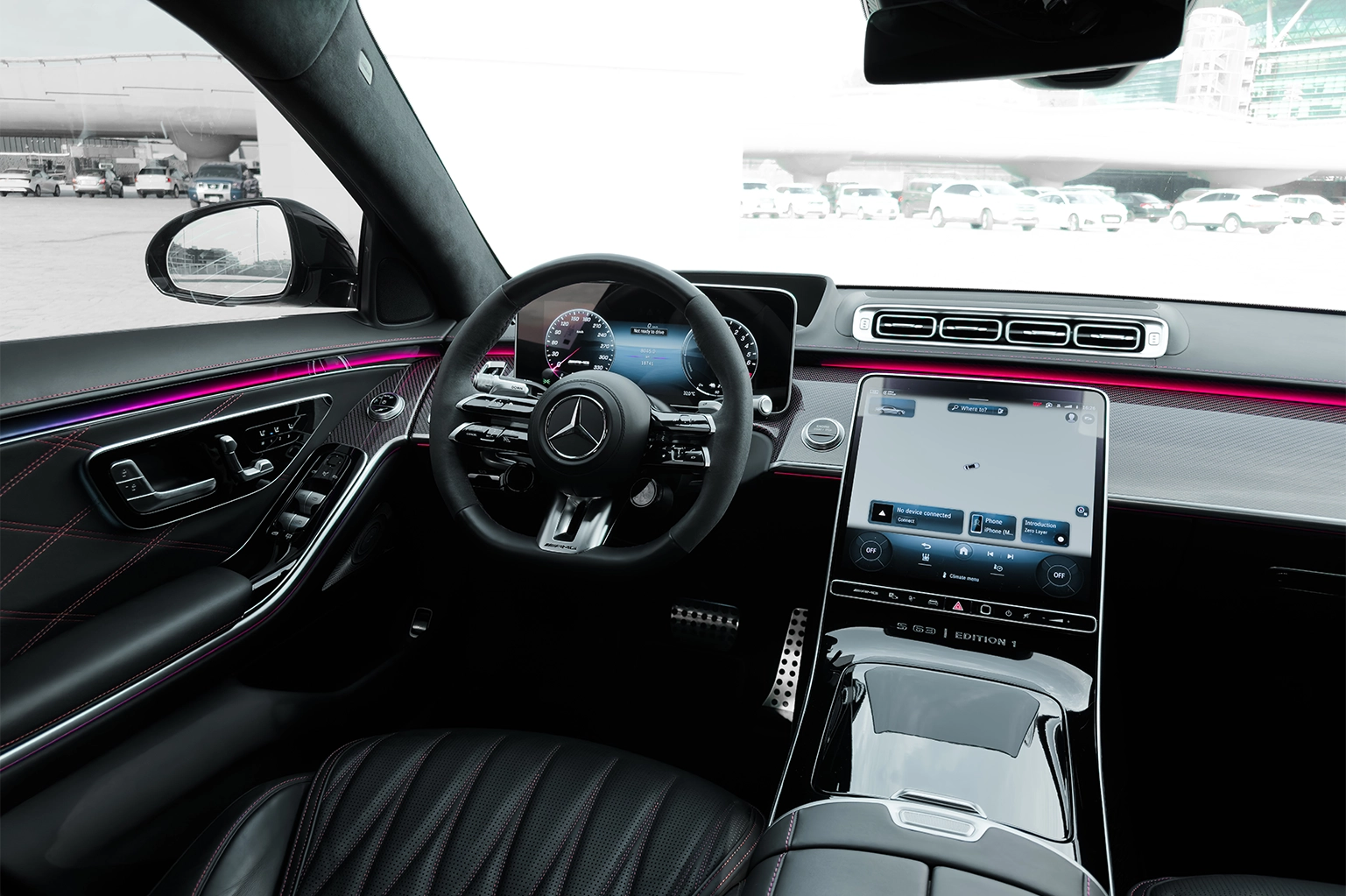 Rent Mercedes-Benz S63 AMG Silver in Dubai photo 2