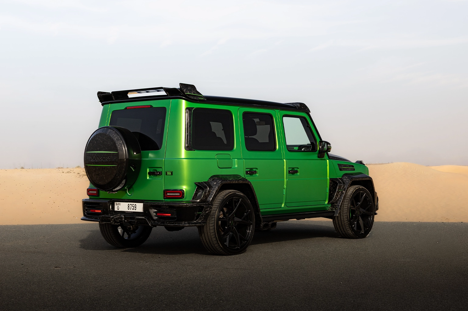 Mercedes-Benz G-Class Mansory P820 Green Rental in Dubai photo 2