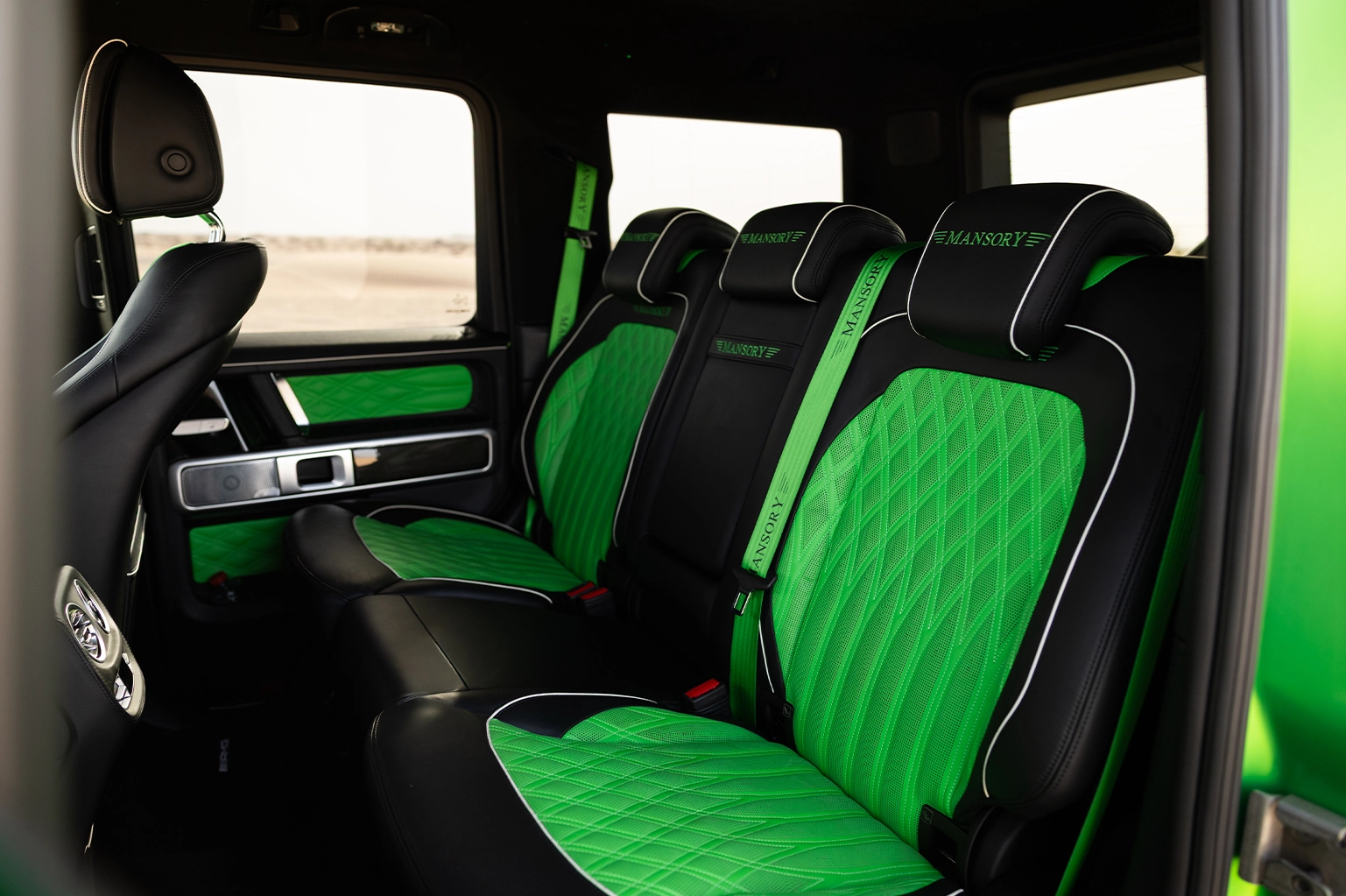 Mercedes-Benz G-Class Mansory P820 Green Rental in Dubai photo 5