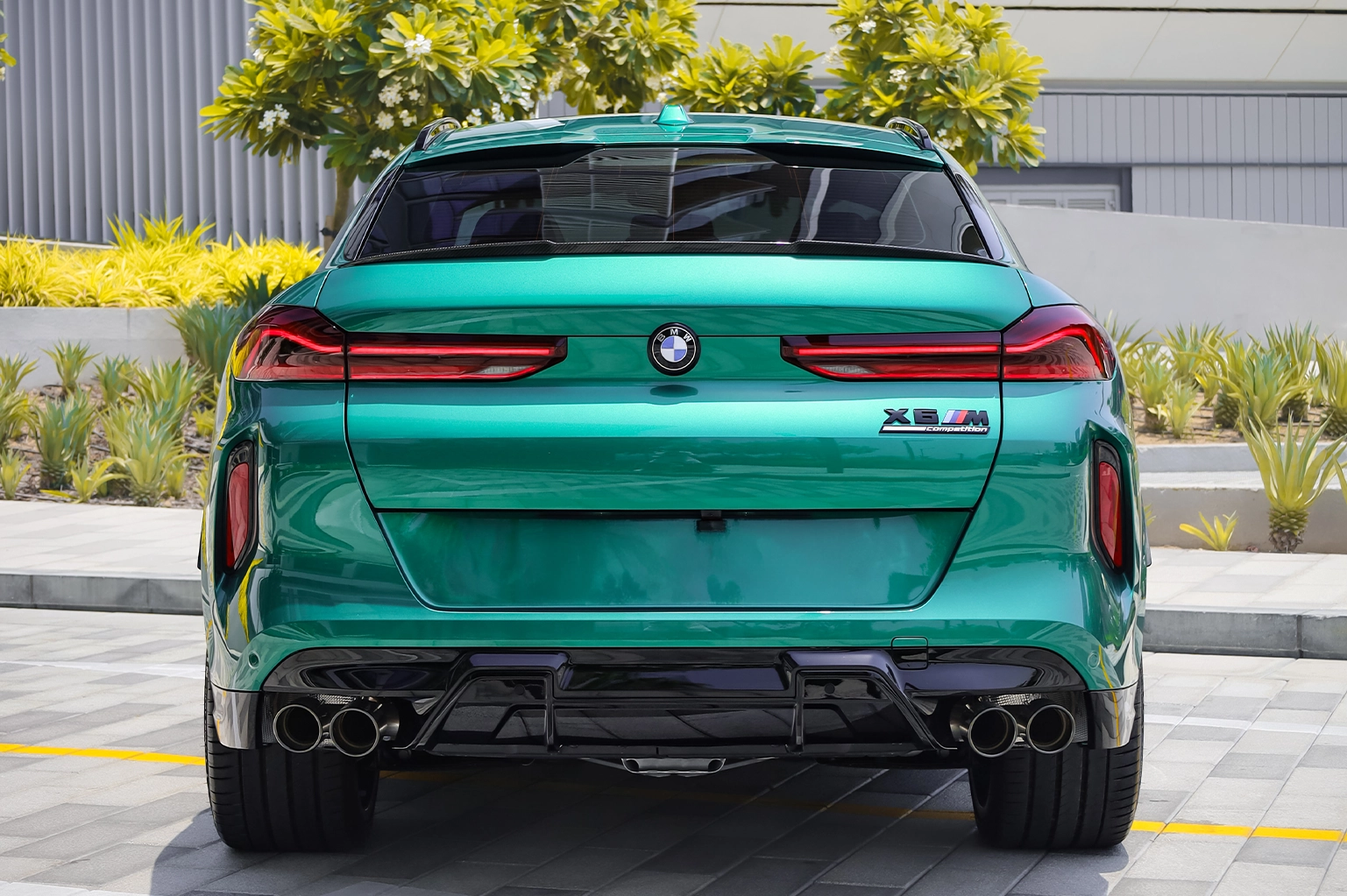 BMW X6 M Competition Green Rental in Dubai