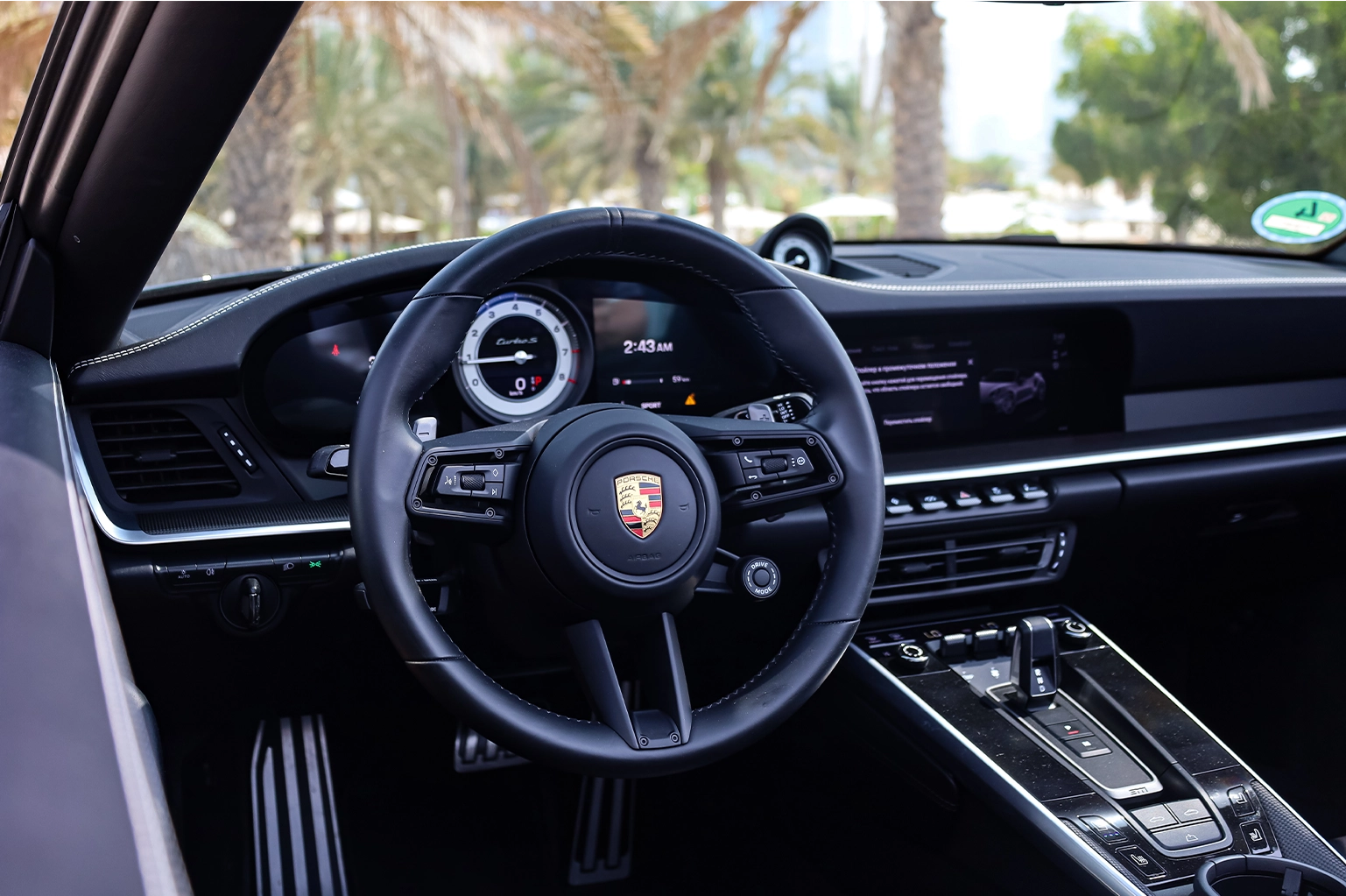 Rent a Porsche 911 Turbo S Black in Dubai photo 6