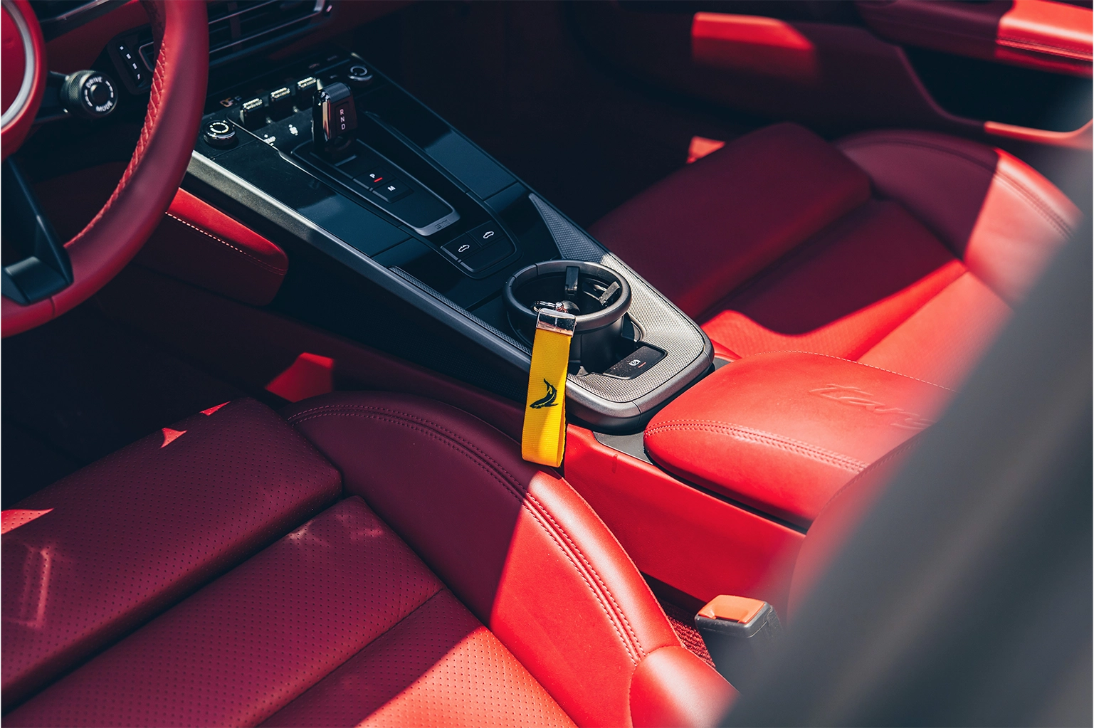 Porsche 911 Targa 4 Yellow Rental in Dubai photo 5