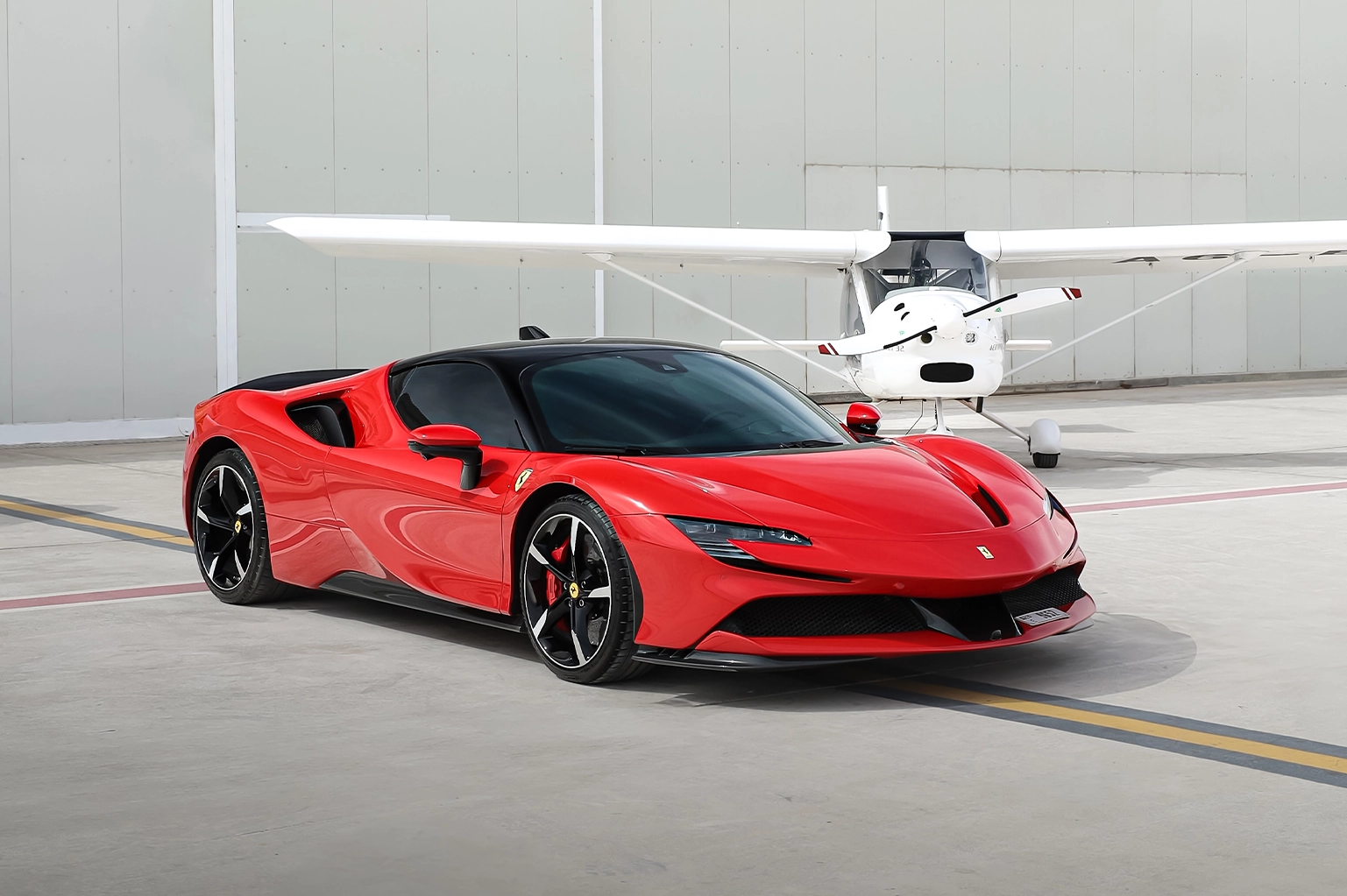 Rent Ferrari SF90 Stradale Red in Dubai photo 2
