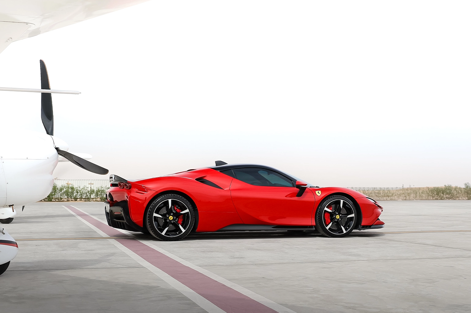 Rent Ferrari SF90 Stradale Red in Dubai photo 4
