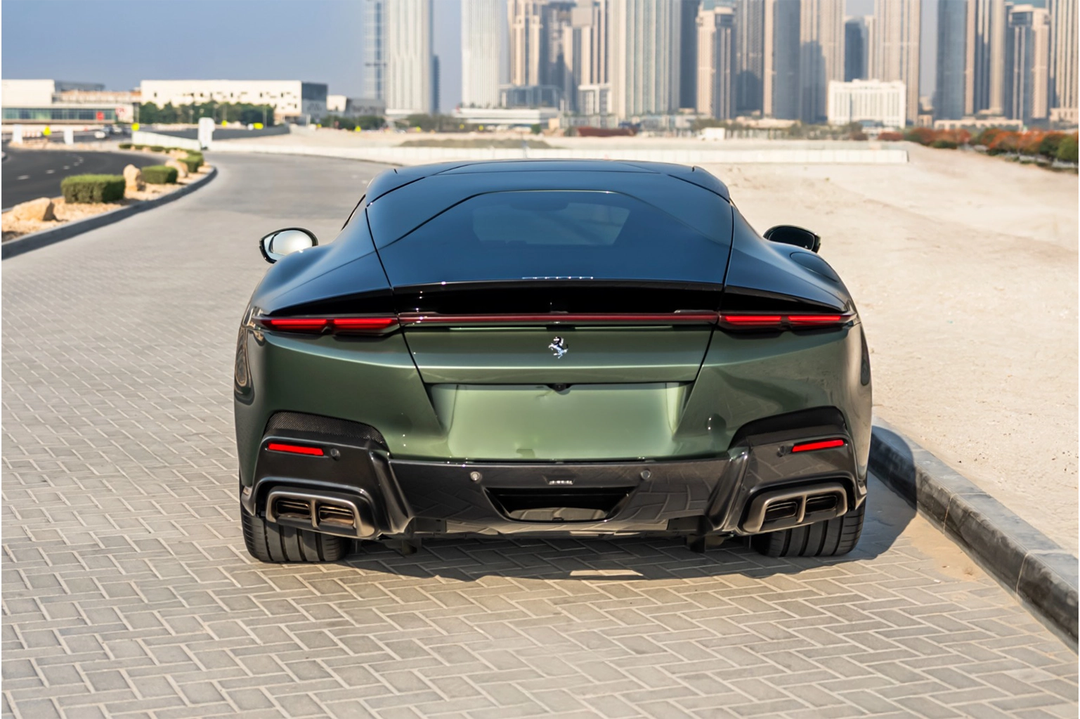 Hire Ferrari 12Cilindri British Green in Dubai photo 4
