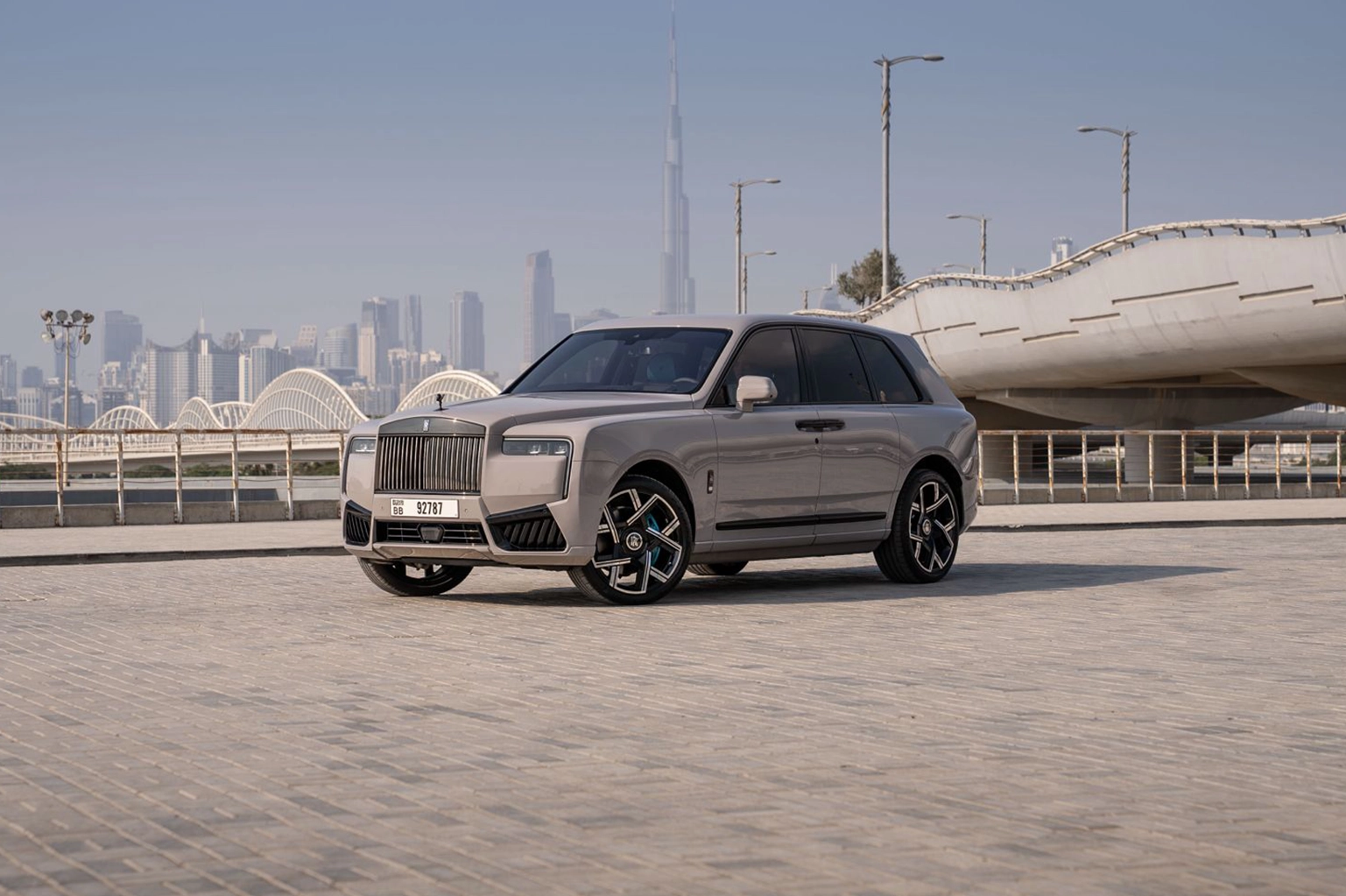 2025 Rolls-Royce Cullinan Brown for Rent in Dubai photo 3