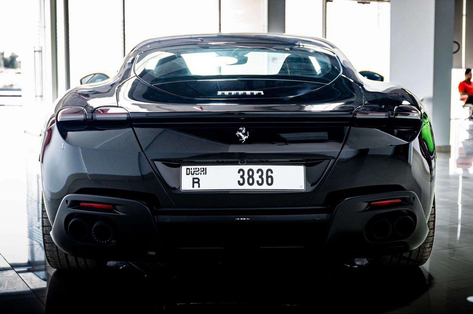 Hire Ferrari Roma Black in Dubai photo 3