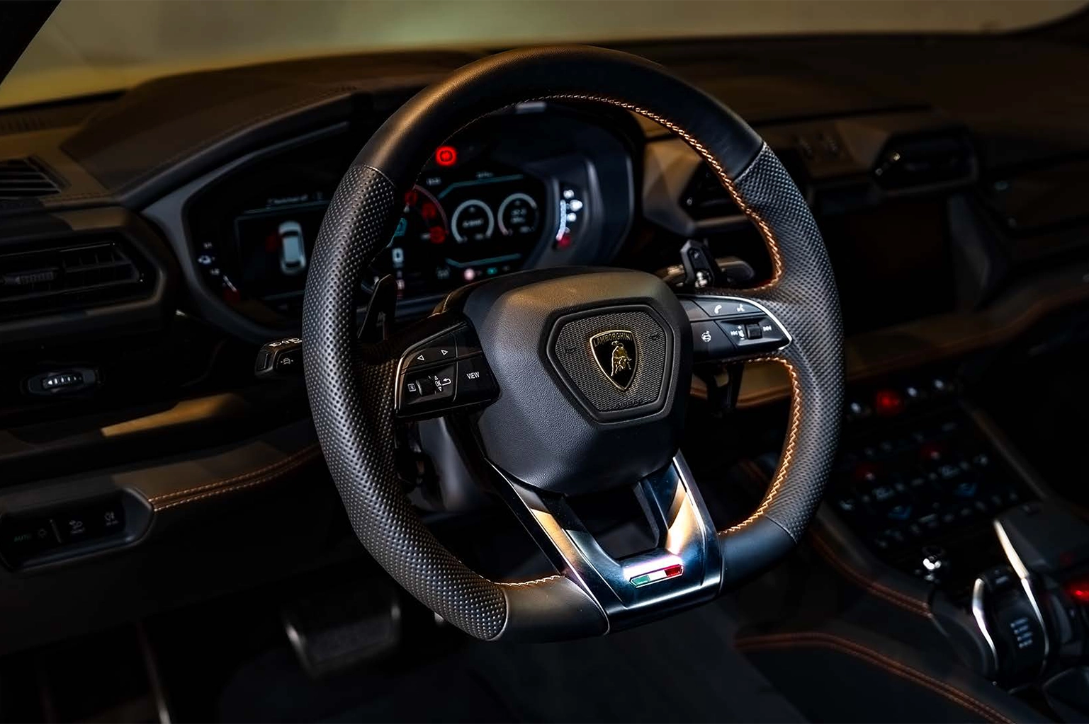 Rent a Lamborghini Urus SE Sand Beige in Dubai photo 5