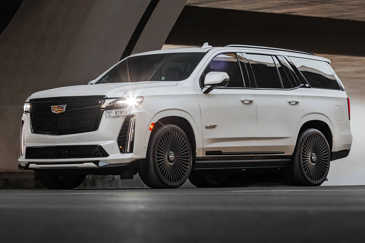 Rent a Cadillac Escalade-V Black in Dubai photo 2