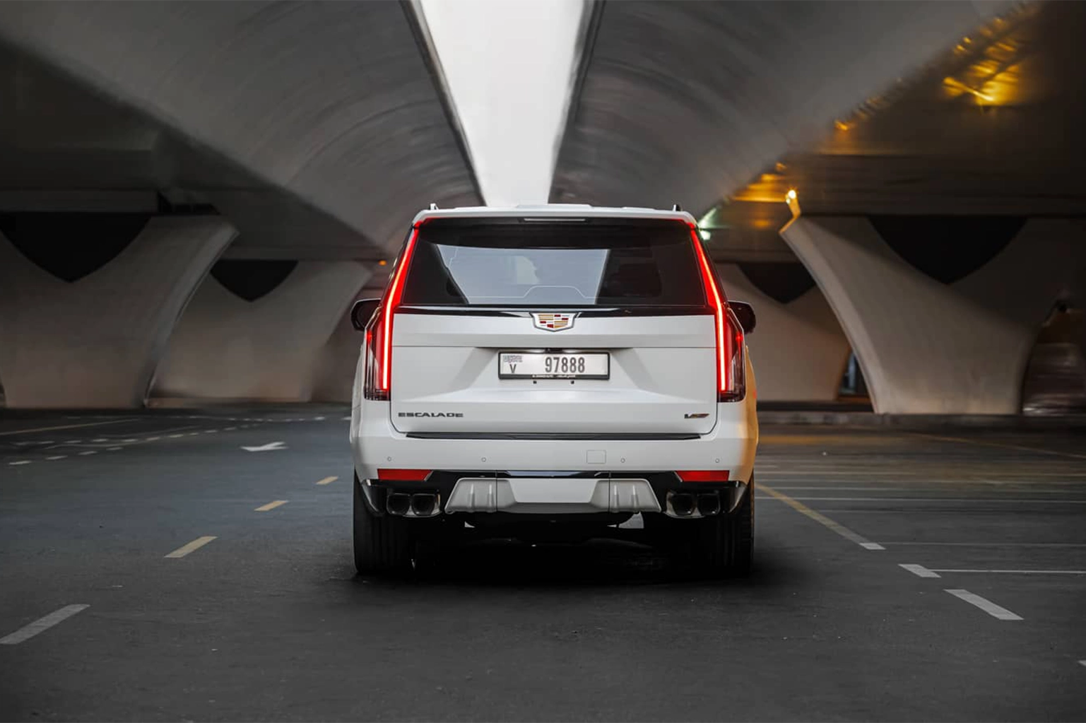 Rent a Cadillac Escalade-V Black in Dubai photo 3