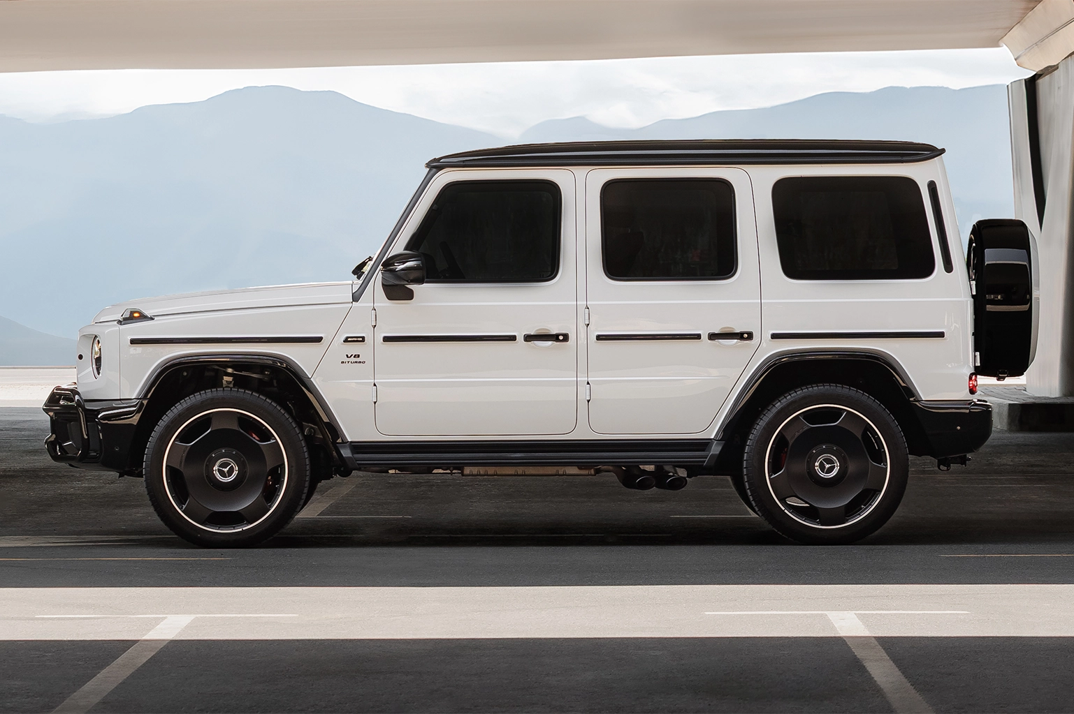 2025 Mercedes-Benz G63 AMG White Rental in Dubai