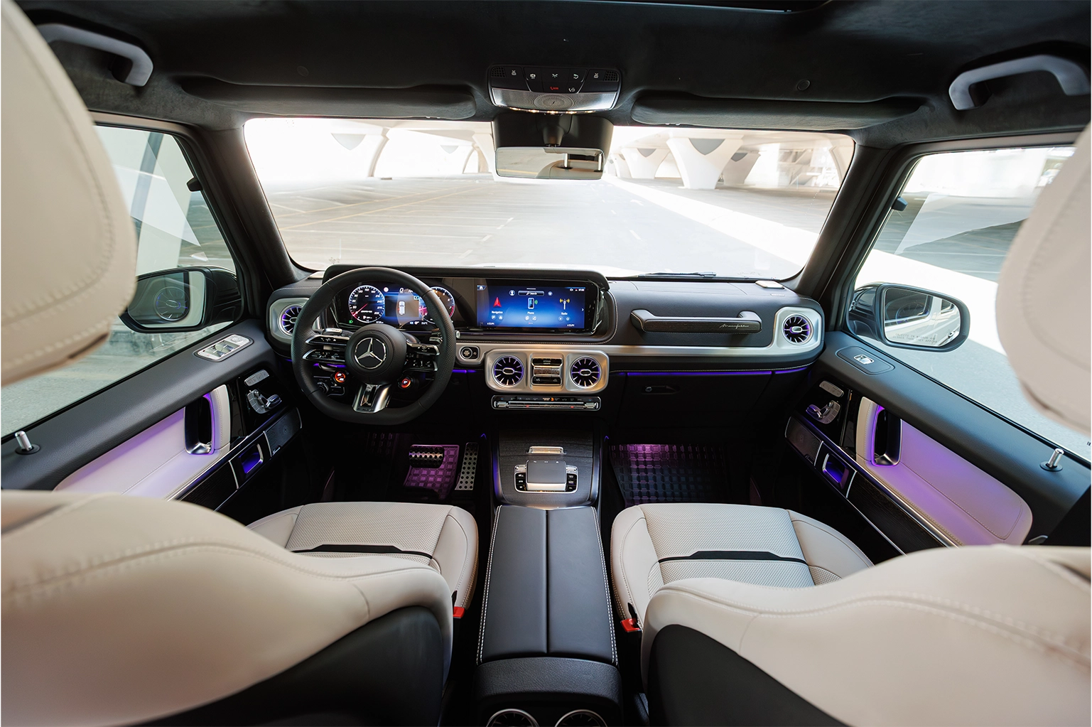 2025 Mercedes-Benz G63 AMG White Rental in Dubai photo 4