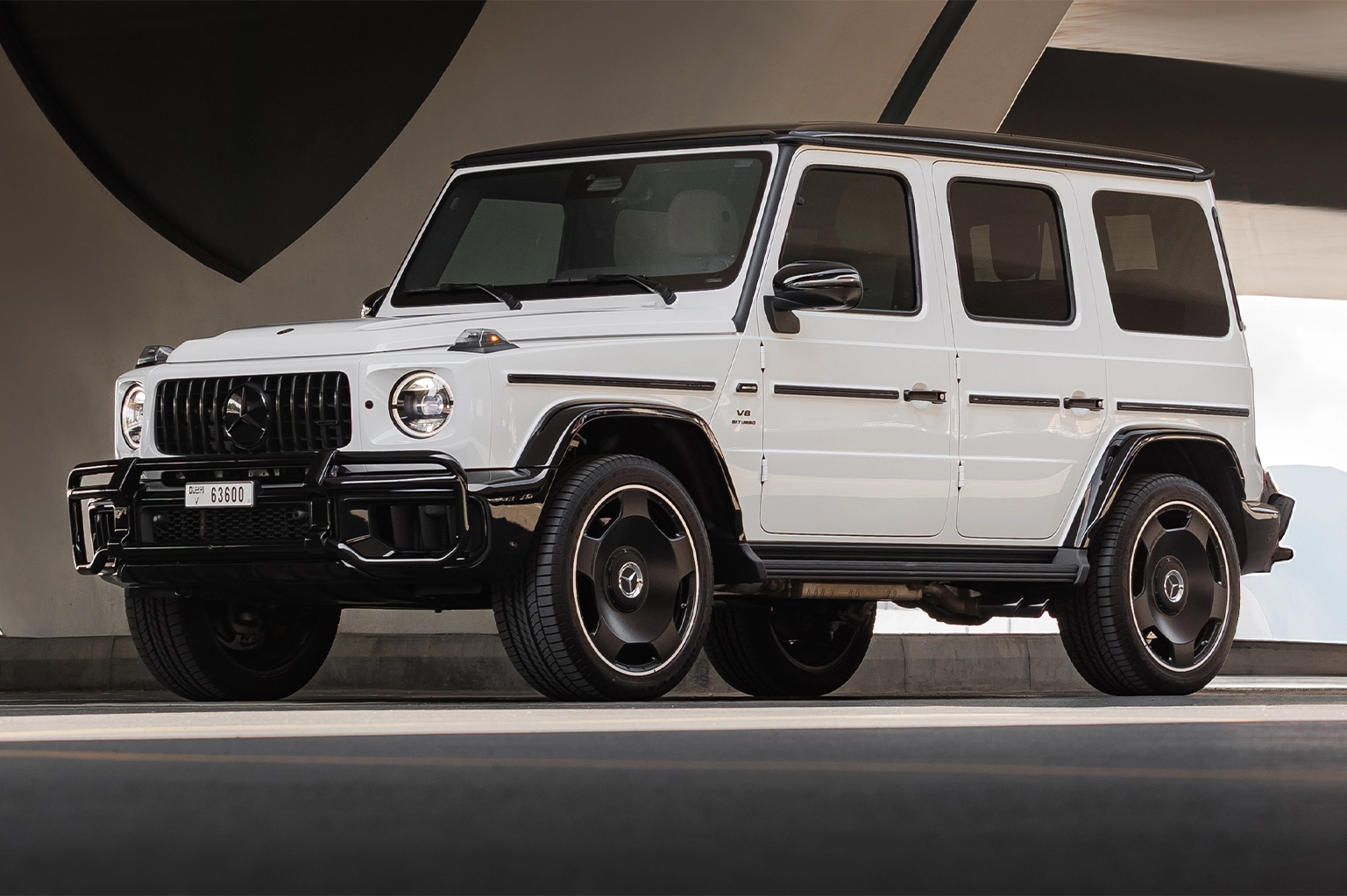 2025 Mercedes-Benz G63 AMG White Rental in Dubai photo 6