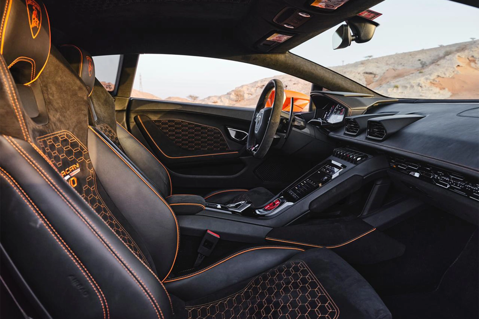 Rent Lamborghini Huracan Orange in Dubai photo 4