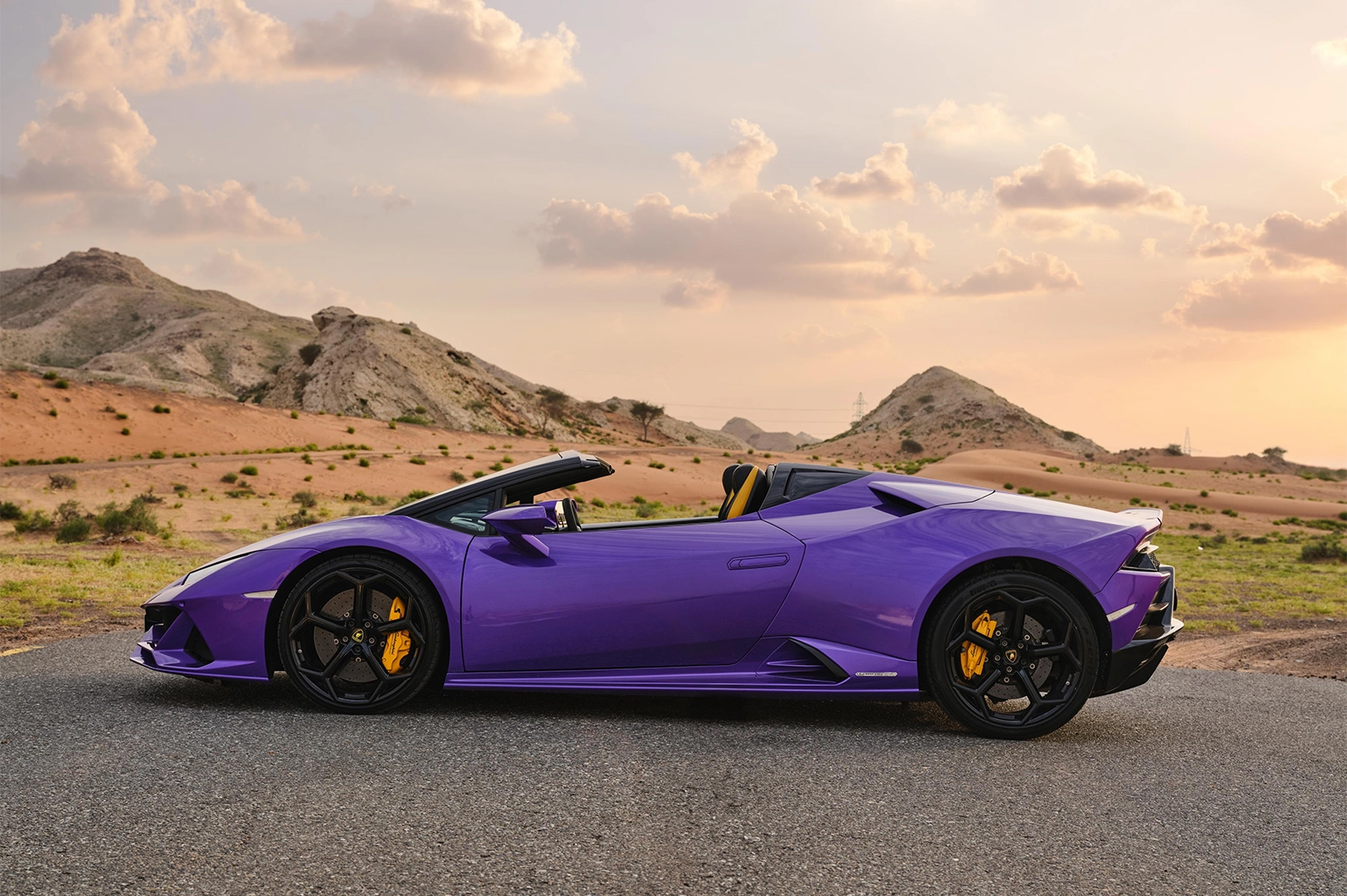 Lamborghini Huracan Purple for Rent in Dubai